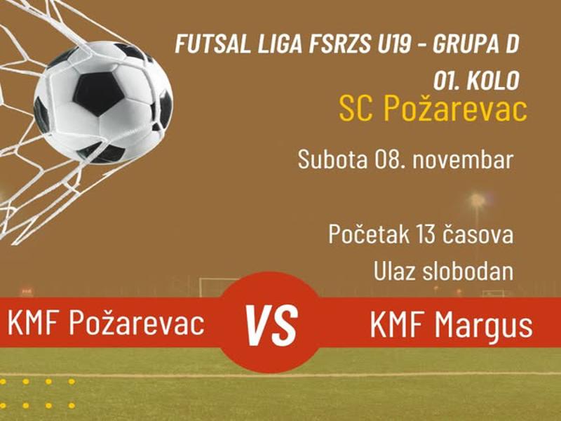 Počinje sezona Futsal lige FSRZS za igrače do 19 godina – KMF Požarevac domaćin KMF Margusu