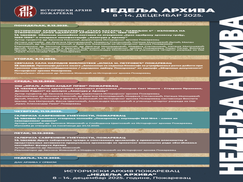 2025. Poster NEDELJA ARHIVA 800x600 1