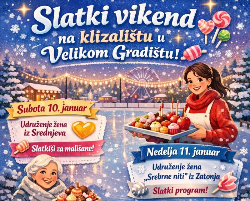 Slatki vikend na klizalištu u Velikom Gradištu