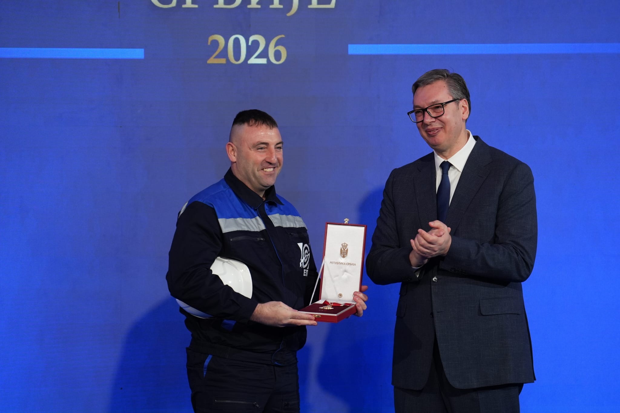 Predsednik Republike Srbije odlikovao rudara EPS