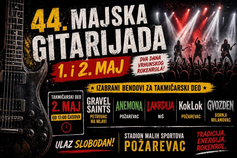 takmičenje majska gitarijada požarevac