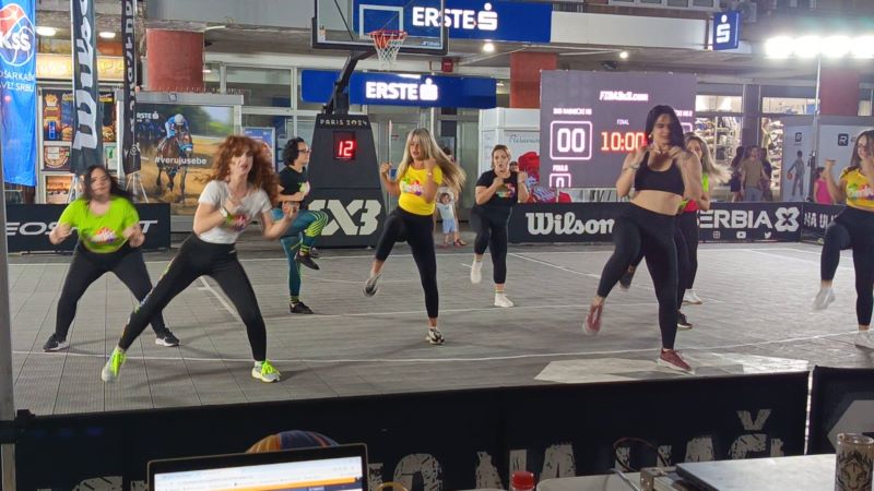 Zumbalice012 na otvaranju Basket 3×3 Požarevac 2026 oduševile publiku latino ritmovima