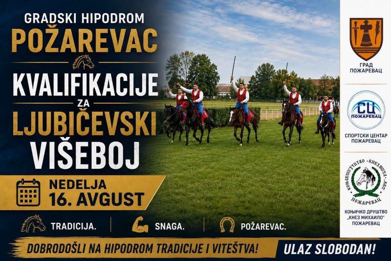 Kvalifikacije za Ljubičevski višeboj na Gradskom hipodromu u Požarevcu