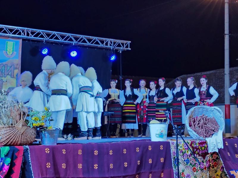 Folkloraši tokom kulturno-umetničkog programa na Miholjskim susretima sela u Šapinama