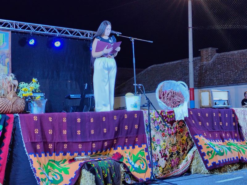 Mladi recitatori tokom nastupa na manifestaciji Miholjski susreti sela Šapine 2026