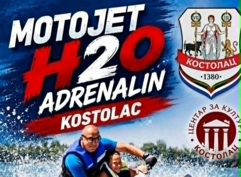 Moto Jet H2O Adrenalin na plaži Topoljar u Kostolcu