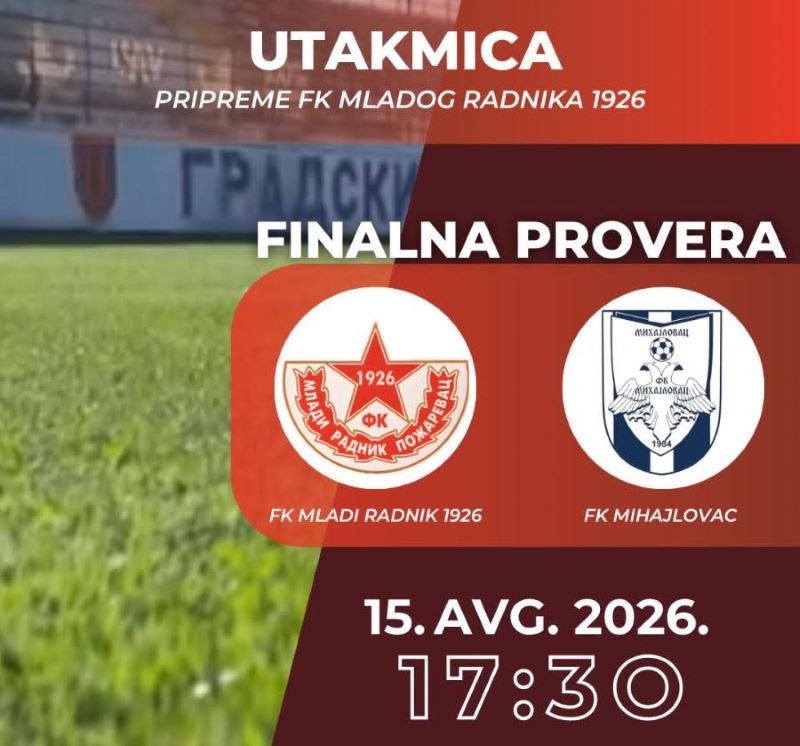 Fudbaleri FK Mladi Radnik 1926 pred poslednju pripremnu utakmicu protiv Mihajlovca