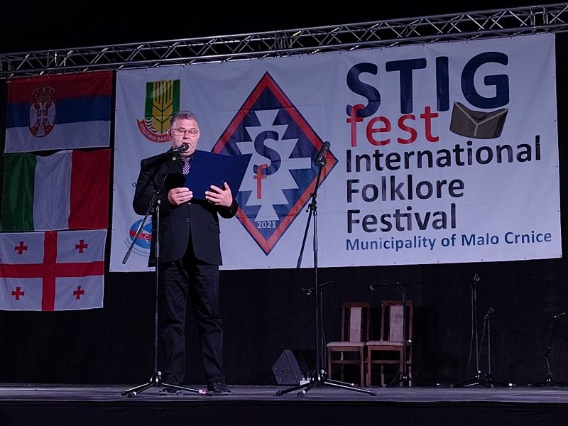 STIG FEST 2026: Crljenac treće večeri zasijao uz spektakularan vatromet i bogat folklorni program (FOTO) 20 Predsednik opštine Malo Crniće Mališa Antonijević na STIG FESTU