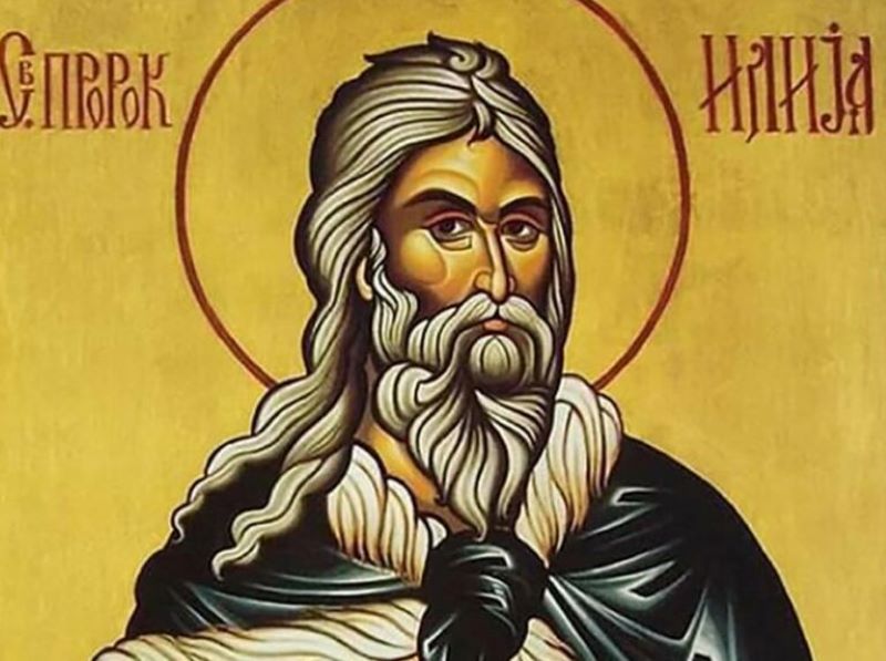 Sveti prorok Ilija – ikona jednog od najvećih starozavetnih proroka čiji praznik Ilindan danas obeležava Srpska pravoslavna crkva.