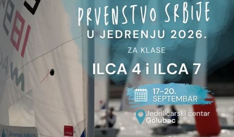 Prvenstvo Srbije u jedrenju od 17. do 20. septembra na Dunavu kod Golupca