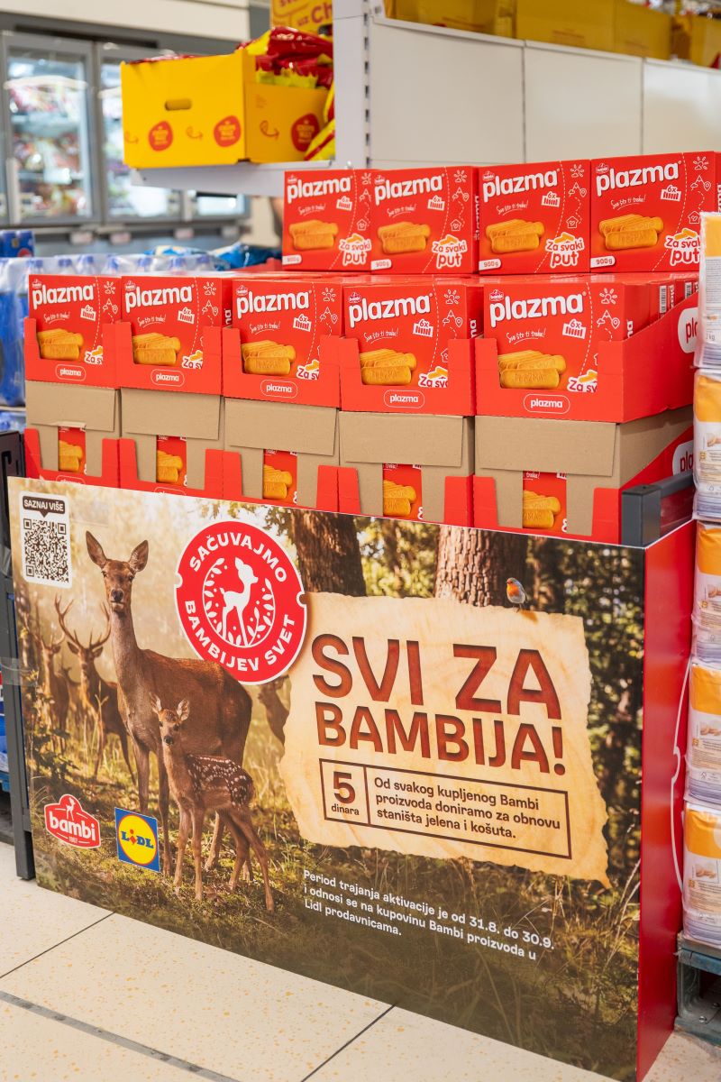 Bambi i Lidl pokreću društveno odgovornu kampanju „Sačuvajmo Bambijev svet” za zaštitu biodiverziteta na Fruškoj gori 4 Kampanja Sačuvajmo Bambijev svet na Fruškoj gori