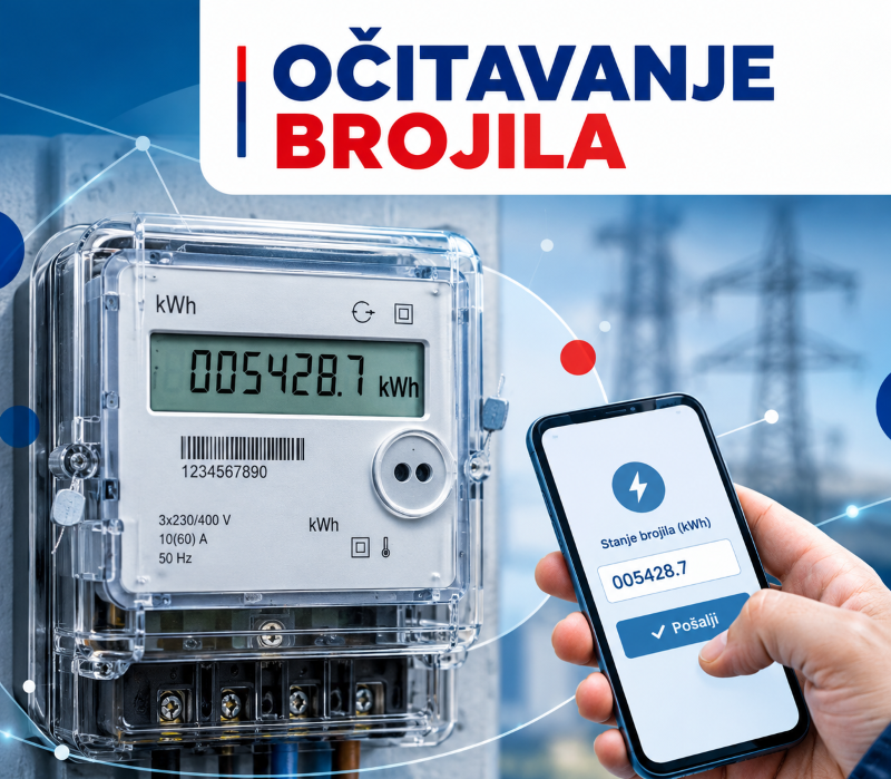 Prijavite stanje brojila od 1. do 6. i ostvarite popust od 6 odsto