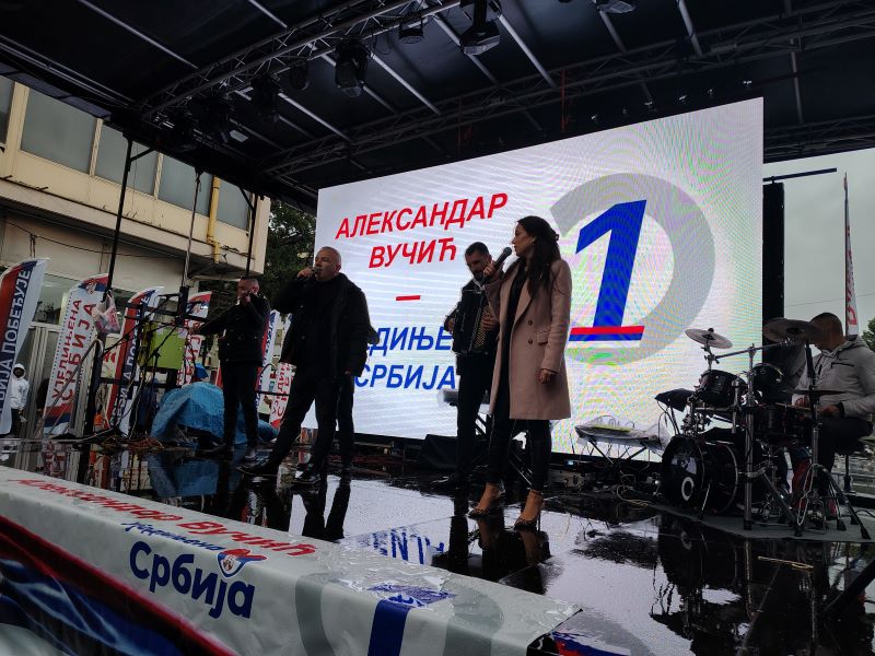 Predizborni skup liste „Aleksandar Vučić – Ujedinjena Srbija“ održan u Požarevcu 9 Orkastar Zorana Zarića na predizbornom skupu u Požarevcu