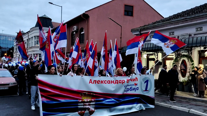 Mirna šetnja podrške listi Aleksandar Vučić – Ujedinjena Srbija u Požarevcu